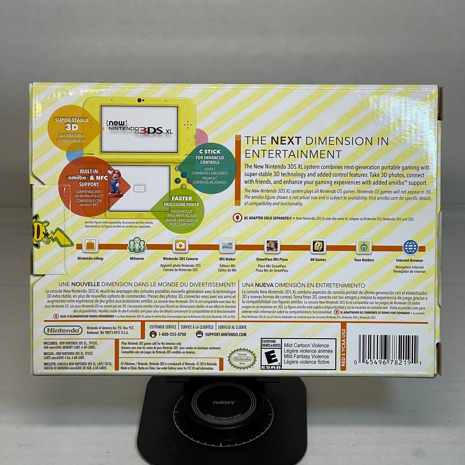 New Nintendo 3DS XL Pikachu in Yellow