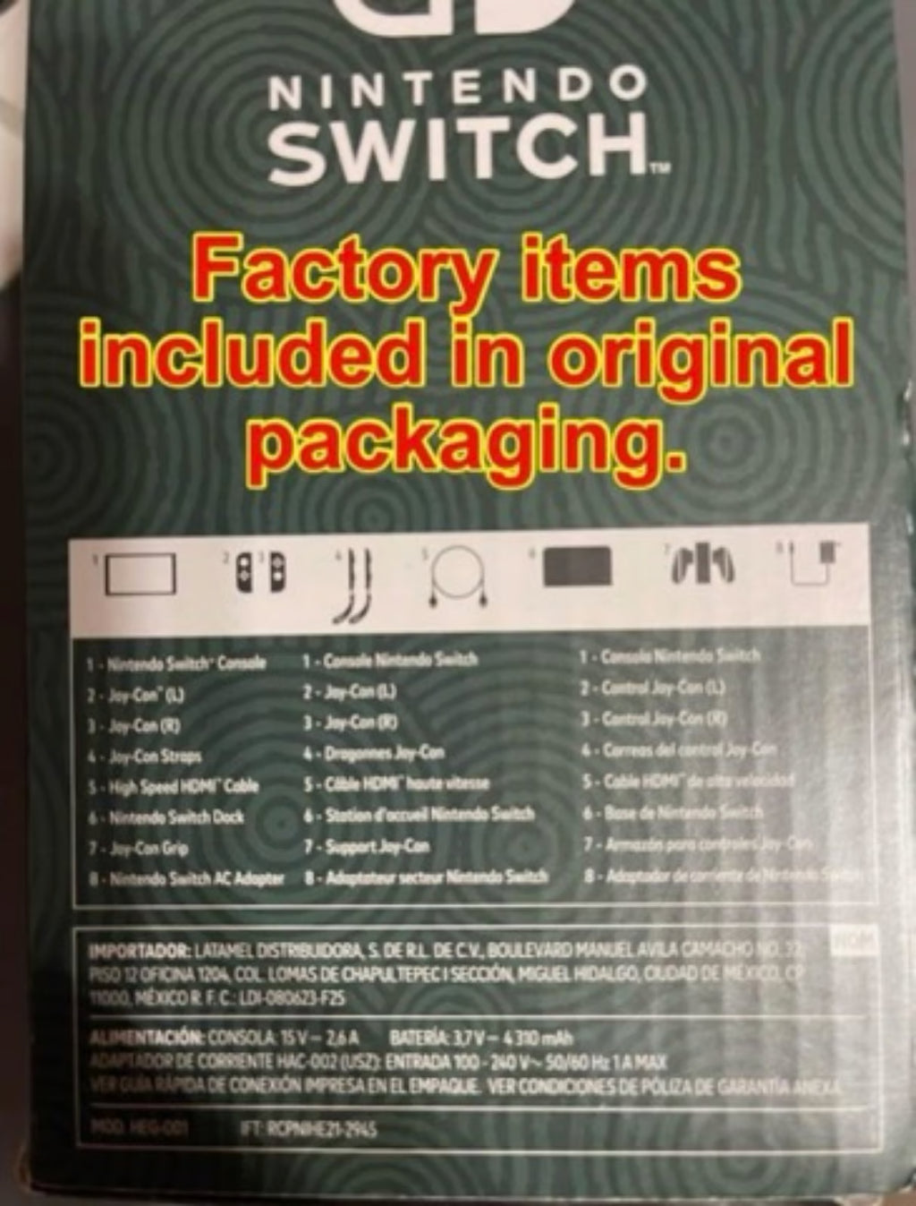 Nintendo Switch OLED 9X12