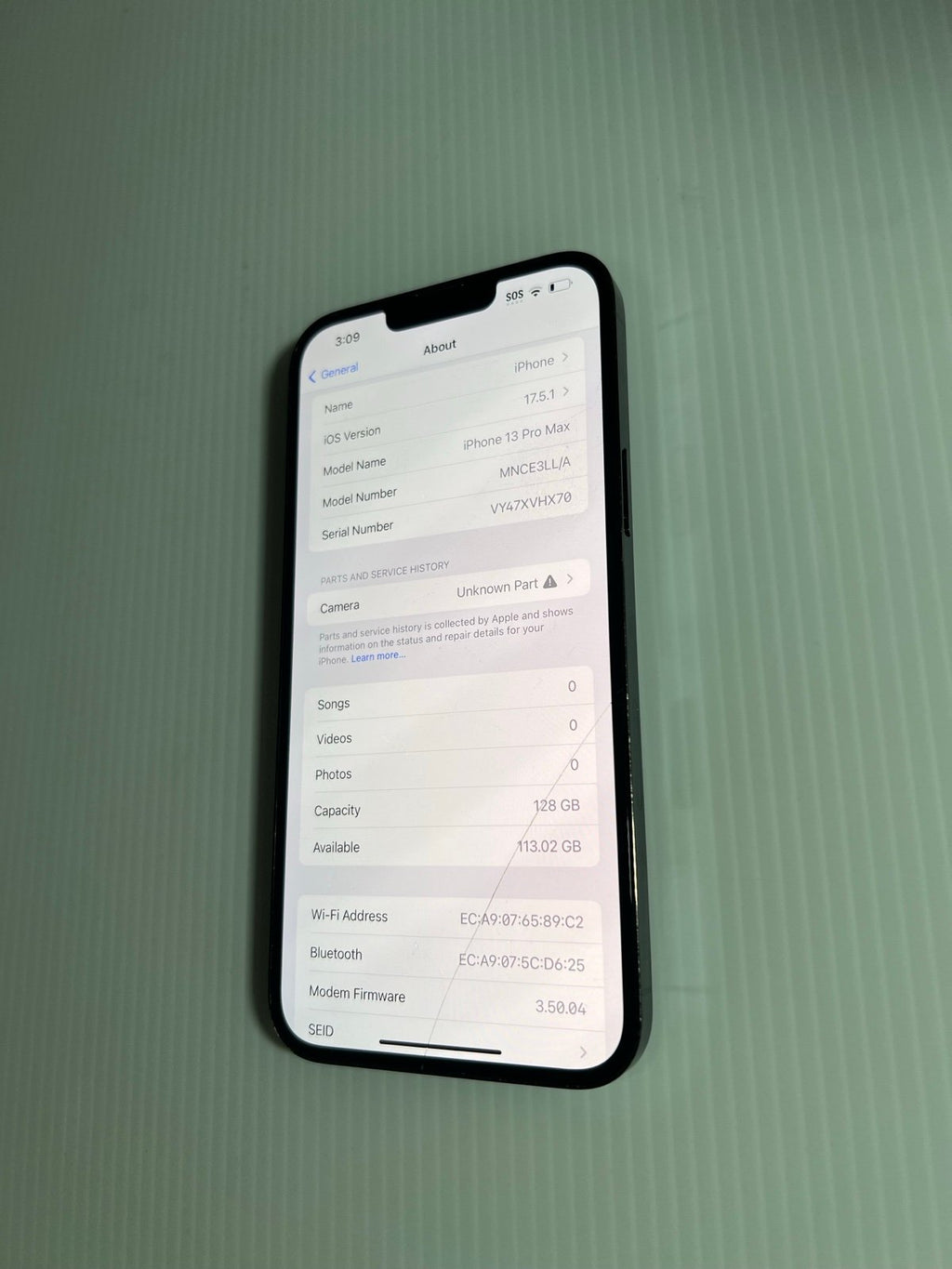 Apple iPhone 13 Pro Max 128 GB in Alpine Green - Unlocked - READ 1U72