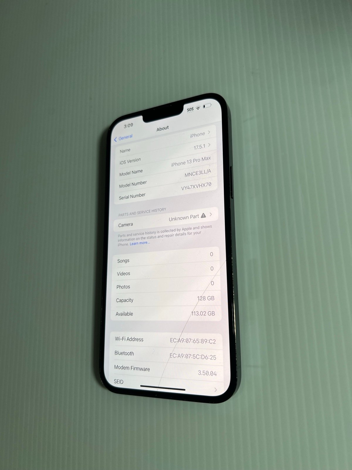 Apple iPhone 13 Pro Max 128 GB in Alpine Green - Unlocked - READ 1U72