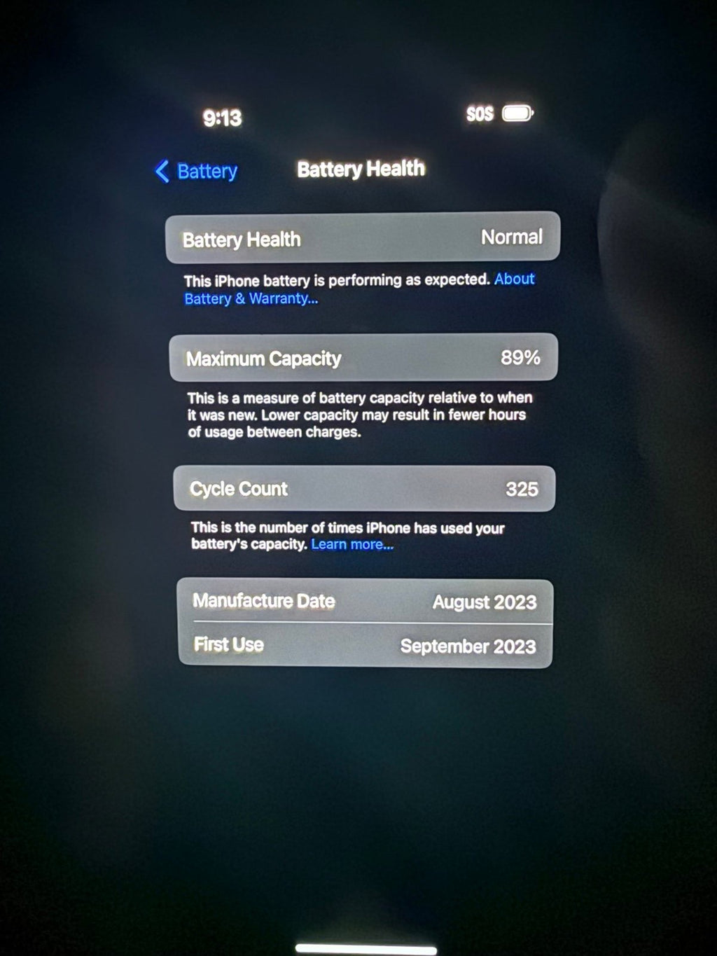 iPhone 15 256 GB 6O67