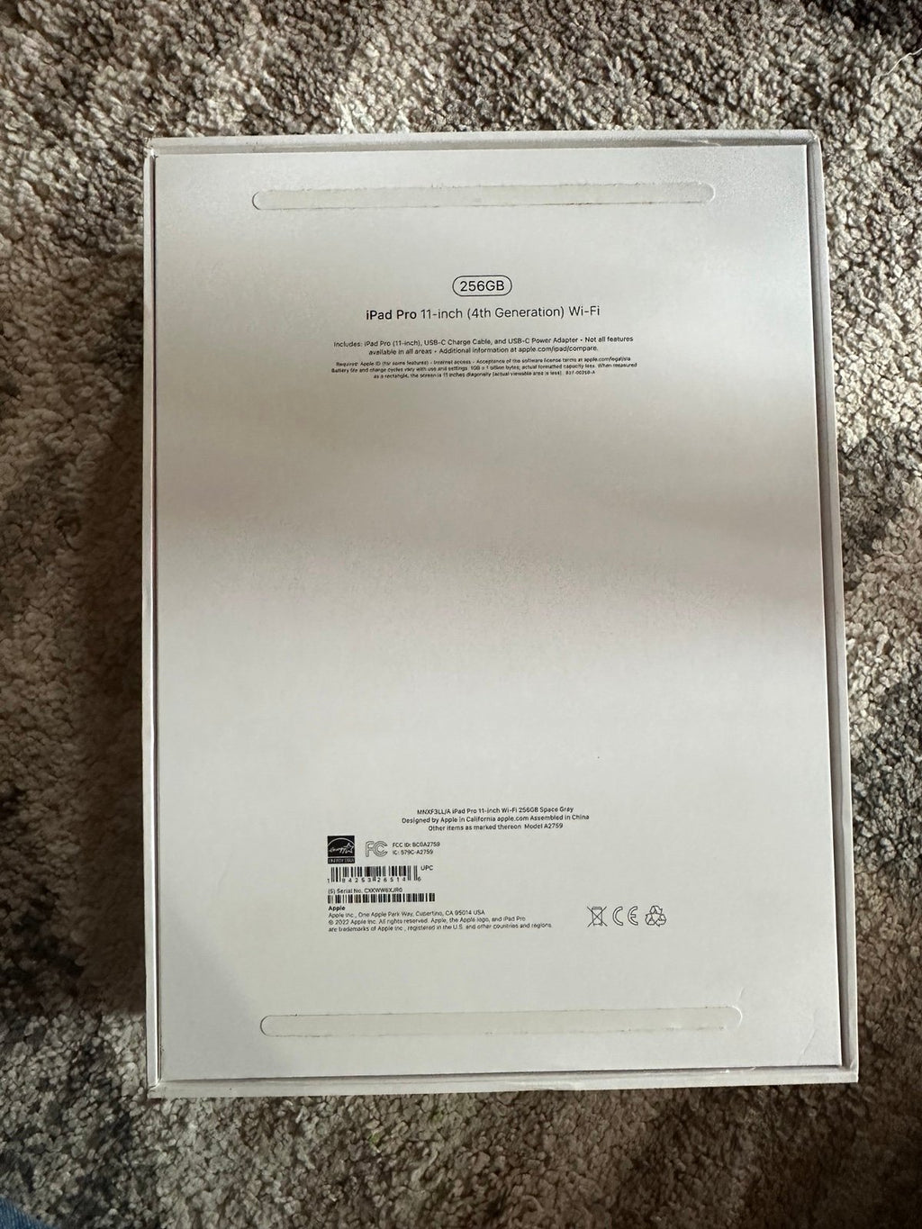 Brand New iPad Pro 11 inch 4th Gen 256 GB 8C51