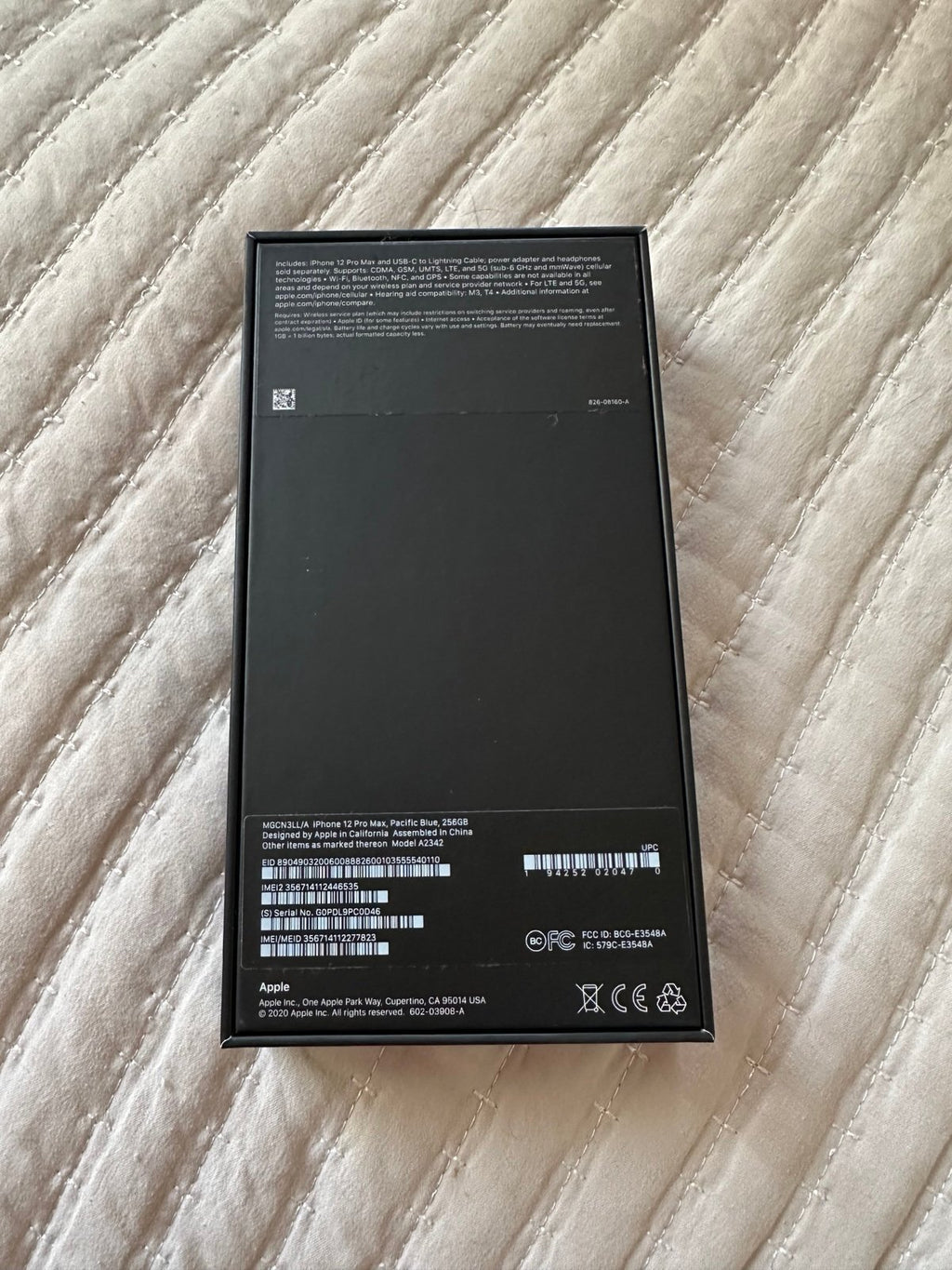 Apple iPhone 12 Pro Max 256 GB in Pacific Blue 8X21