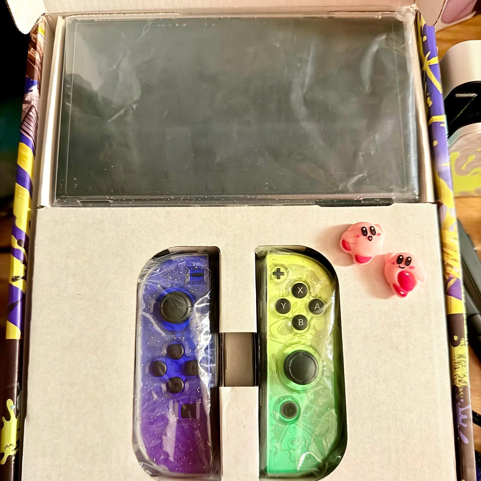Nintendo Switch Splatoon OLED with EXTRAS!! 3M67