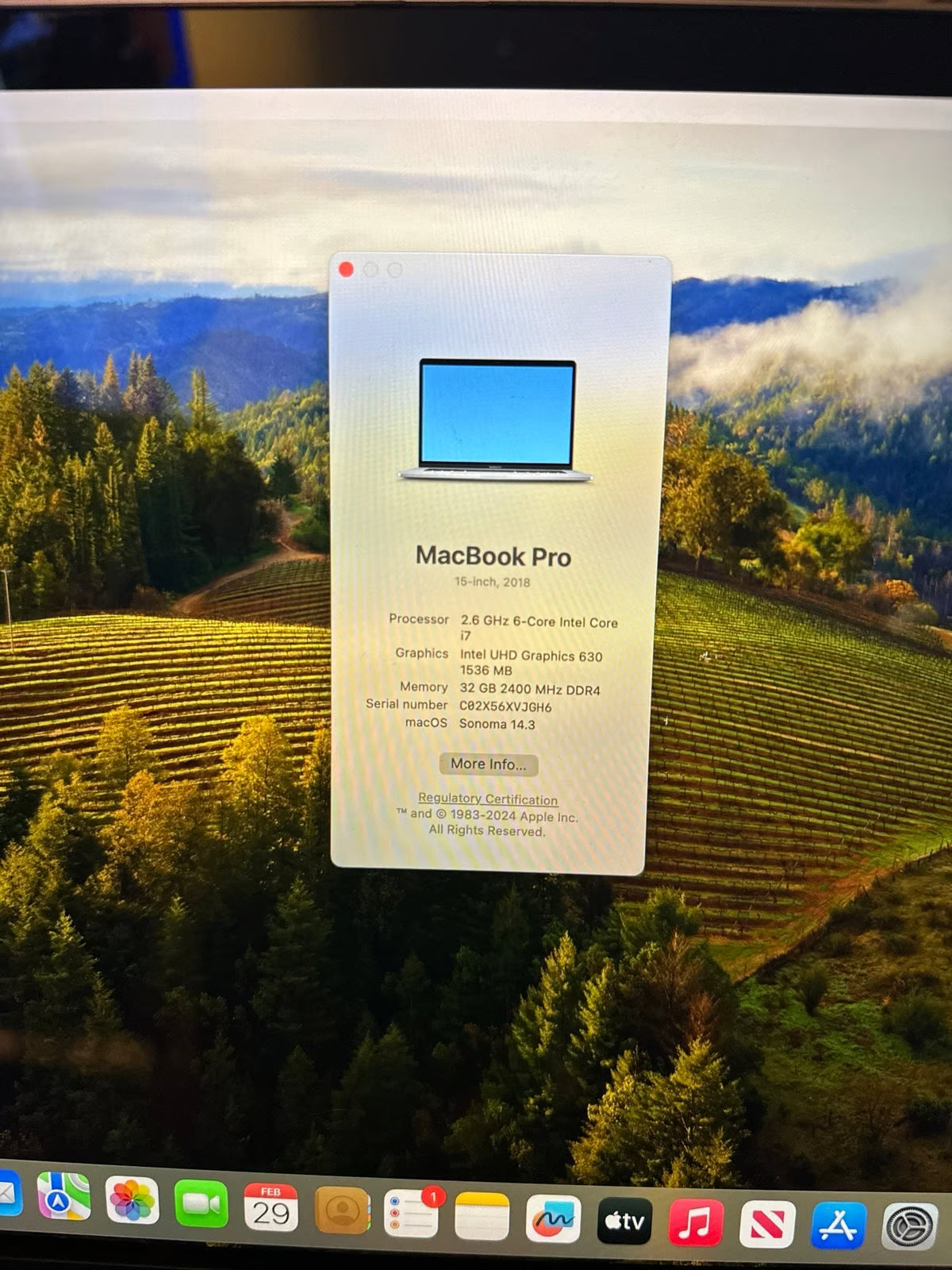 2018 macbook pro 8H66