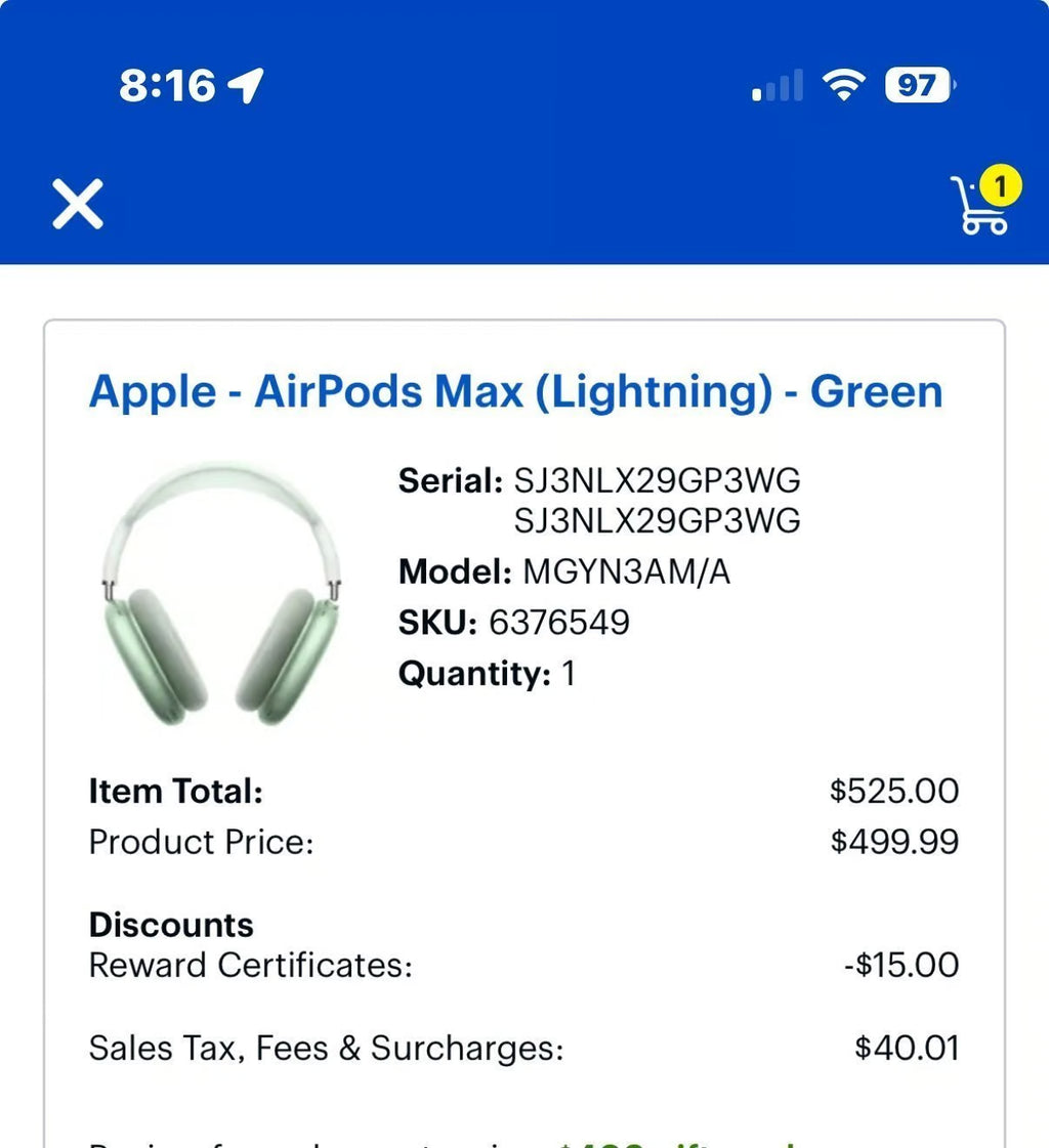 Apple AirPods Max with Smart Case in Green 2E78