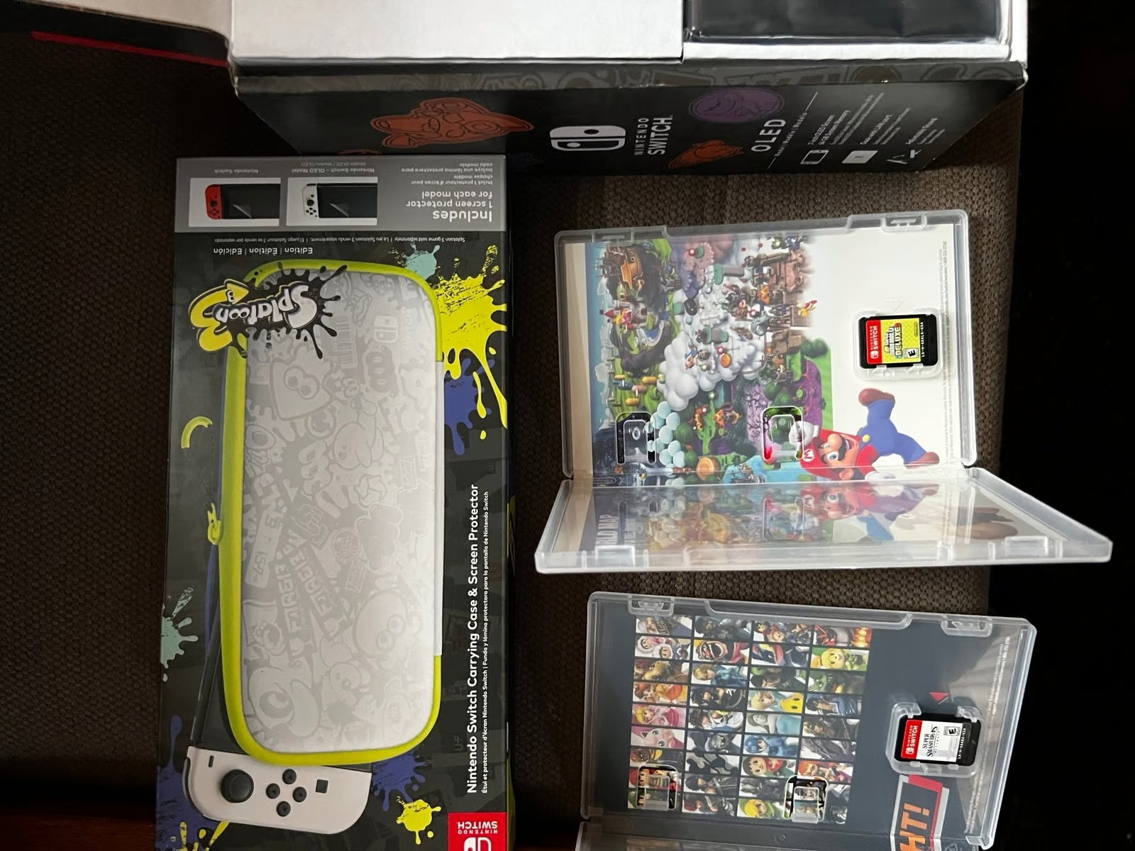 Nintendo Switch OLED Model: Pokemon Scarlet & Violet Edition + Games/Extras 7Y96