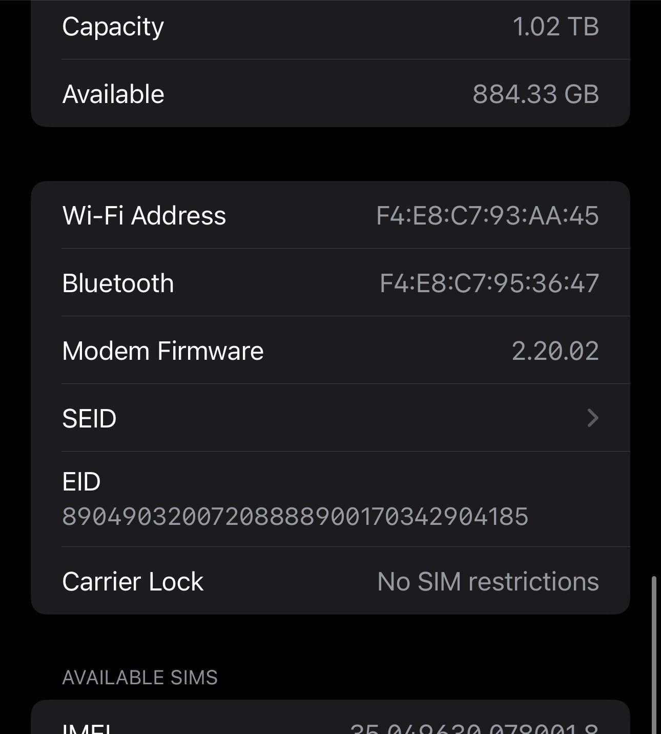 iPhone 15 Pro Max 1 TB UNLOCKED 7Q13