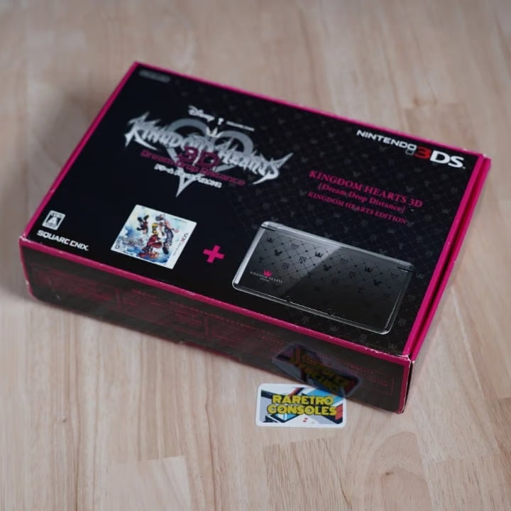 Nintendo 3DS Kingdom Hearts 3D Dream Drop Distance Console W/ Box, SD, 80+ Games