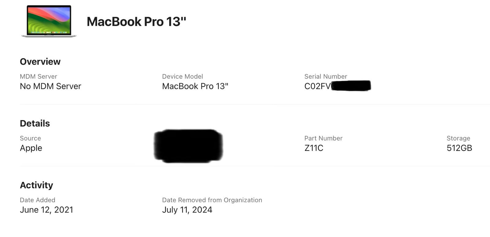 Apple MacBook Pro 13鈥?M1 (2020) 6U23