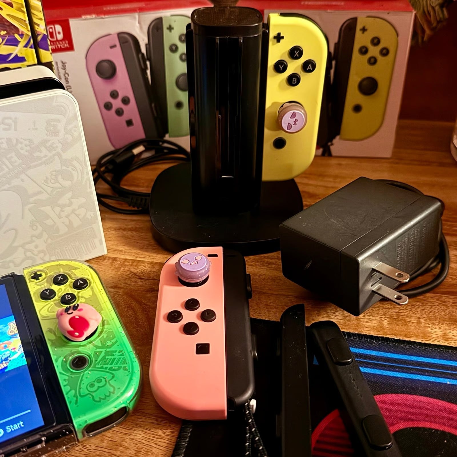 Nintendo Switch Splatoon OLED with EXTRAS!! 3M67