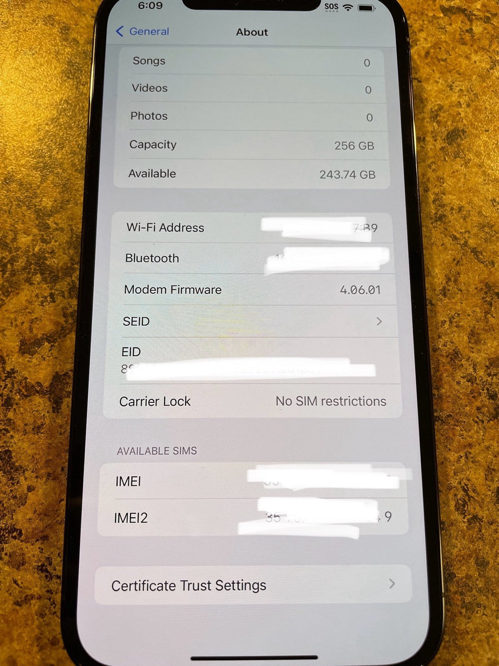 iphone12 pro max phone unlocked 9A17