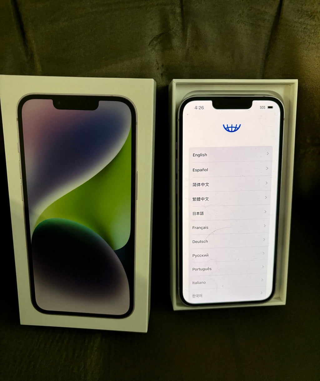 iPhone 14 unlocked 256GB Purple 2W52