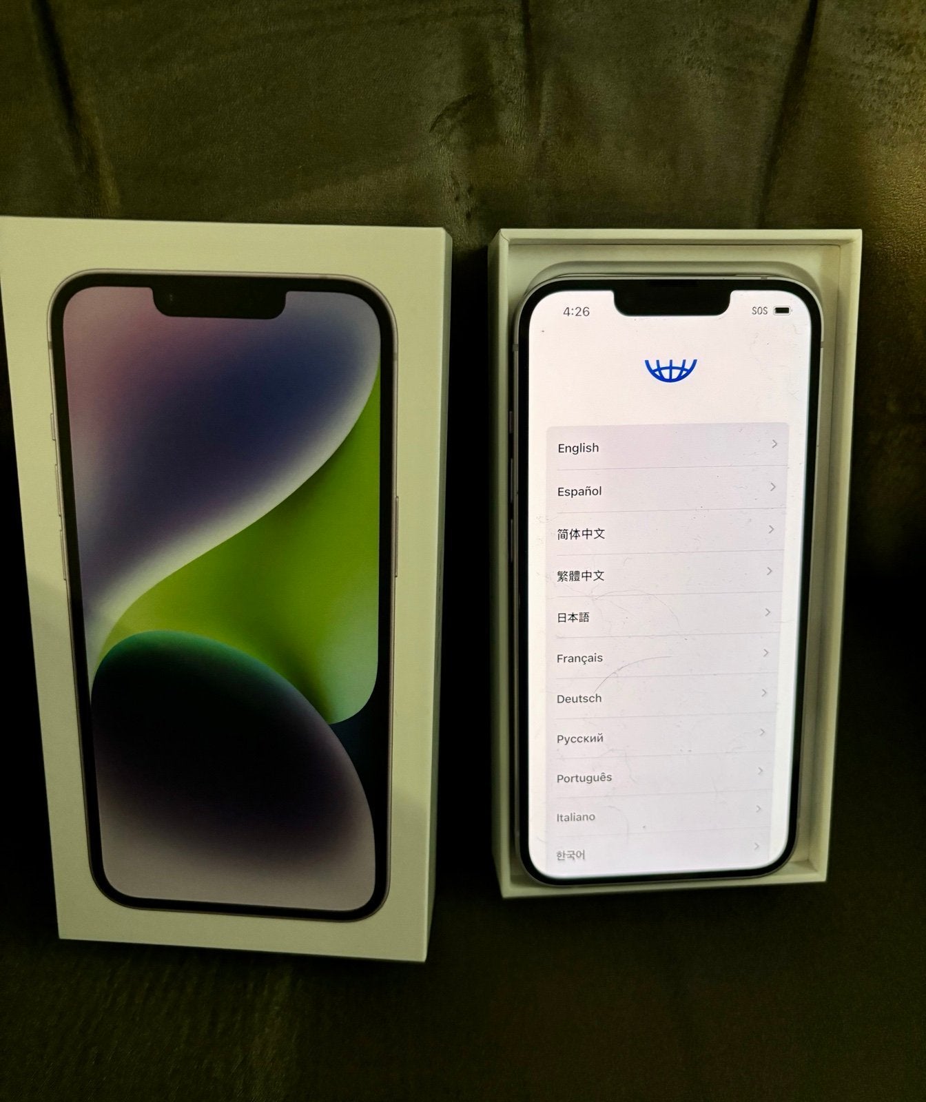 iPhone 14 unlocked 256GB Purple 2W52