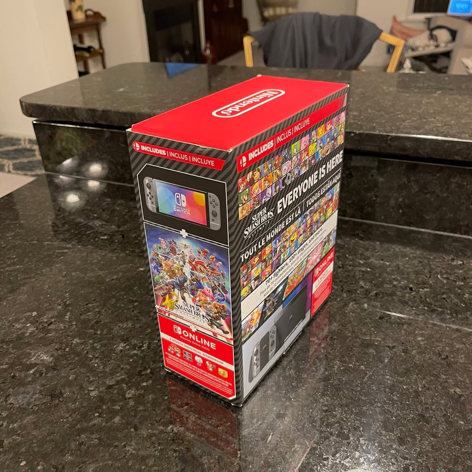 Nintendo Switch (OLED Model) Super Smash Bros. 64GB Console - Gray - CIB 3U21