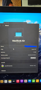 macbookair m1 late 2020 1A81