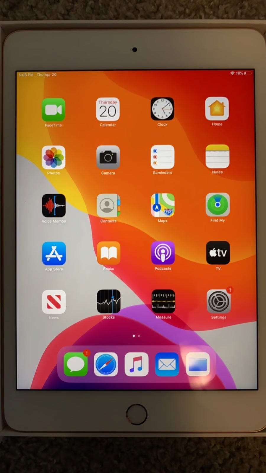 Apple iPad Mini 5th Generation 64 GB in Rose Gold 8T31