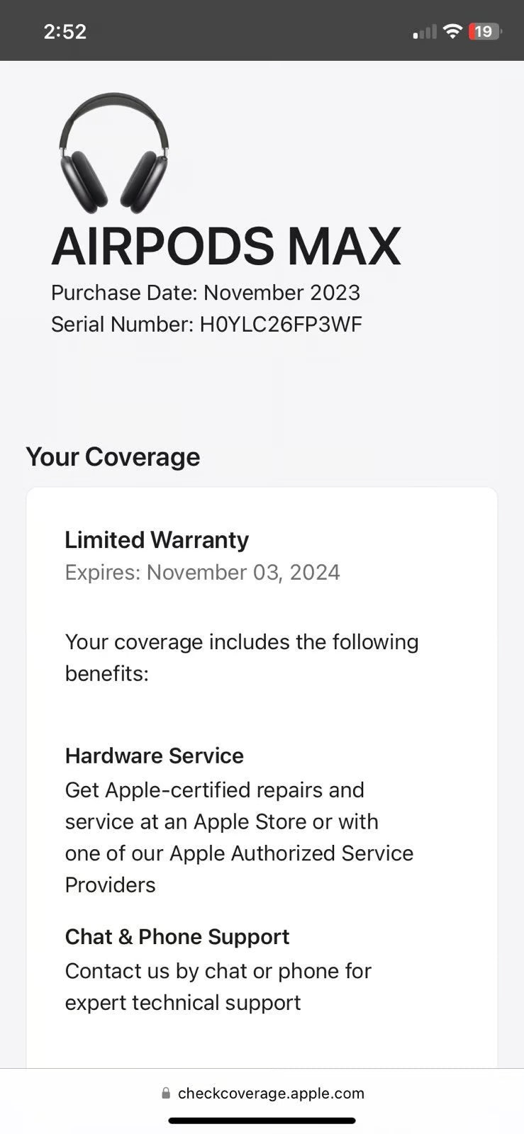 Apple AirPods Max in Space Gray Unopened 6Y59