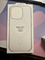 iPhone 15 Pro with Clear MagSafe Case Unopened 2V12