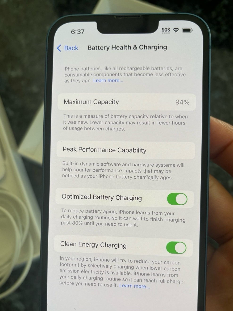 Apple iPhone 13 128 GB in Blue 9X39