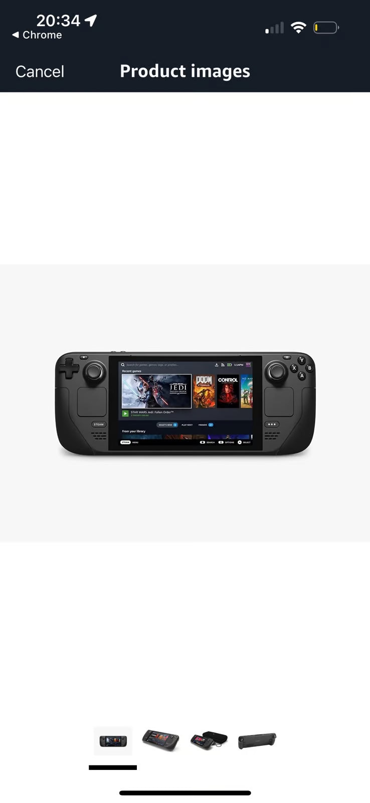 Steam deck 64 GB Black 7A35