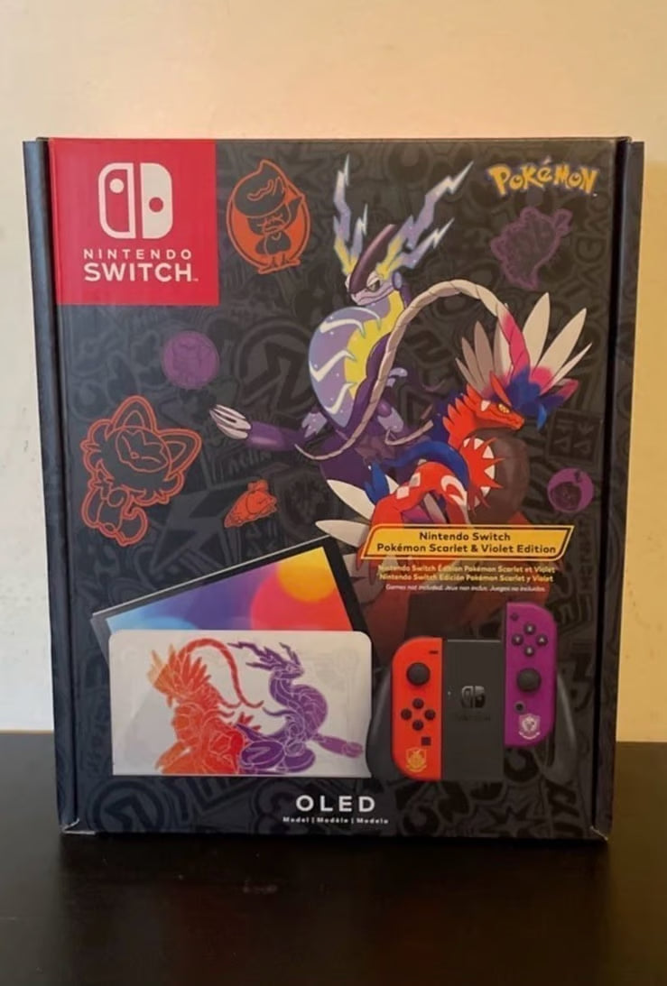 NEW - Nintendo Switch OLED Pokemon Scarlet Violet Edition 1H16