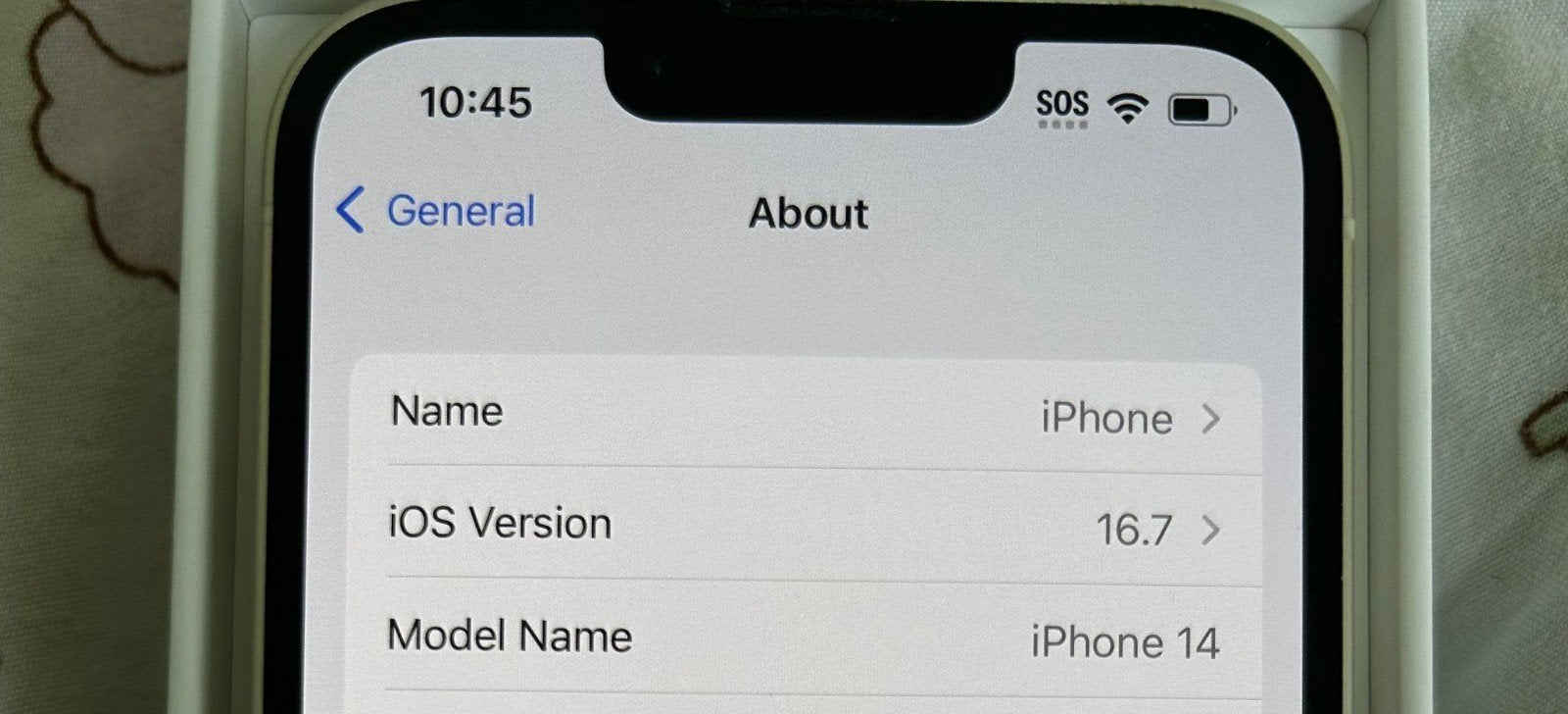 Apple iPhone 14 128 GB in Starlight Unlocked 5R21