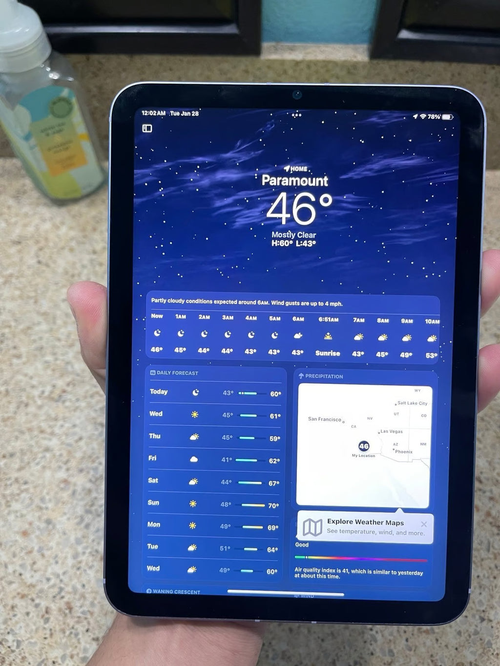 iPad mini 6th generation purple 256 gb WiFi - cellular 5W16
