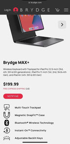 iPad Pro 12.9 inch 4th gen 128G + keyboard 8F56