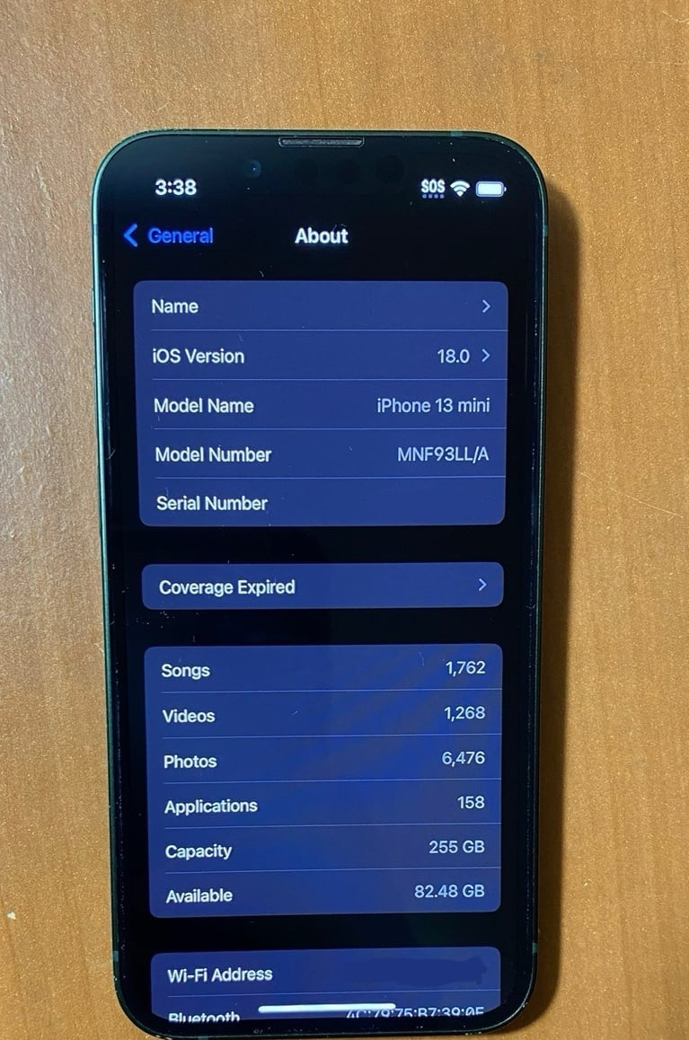 Apple iPhone 13 Mini 256 GB in Green (Unlocked) 6J98