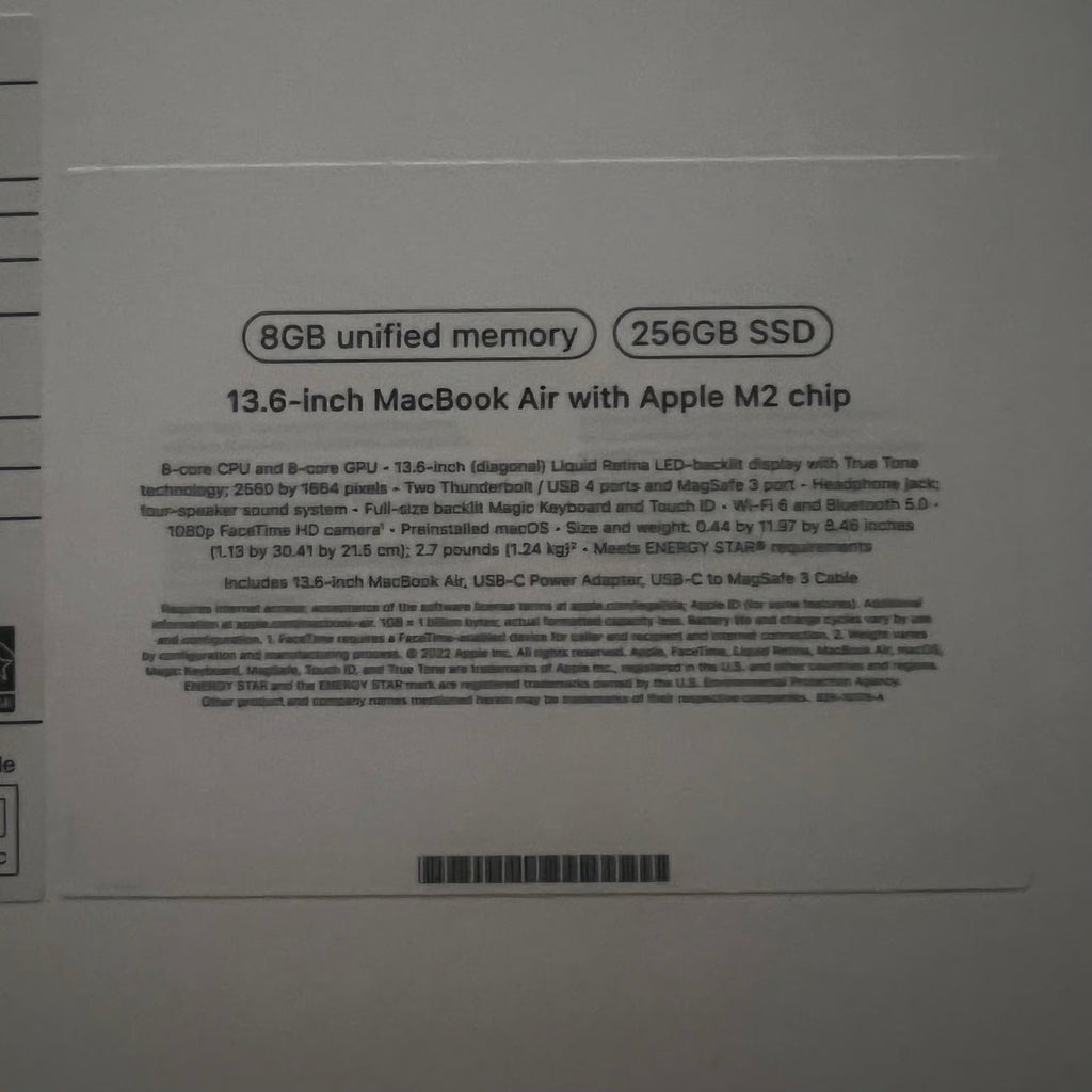 MacBook Air M2 13.6 inch 7W56
