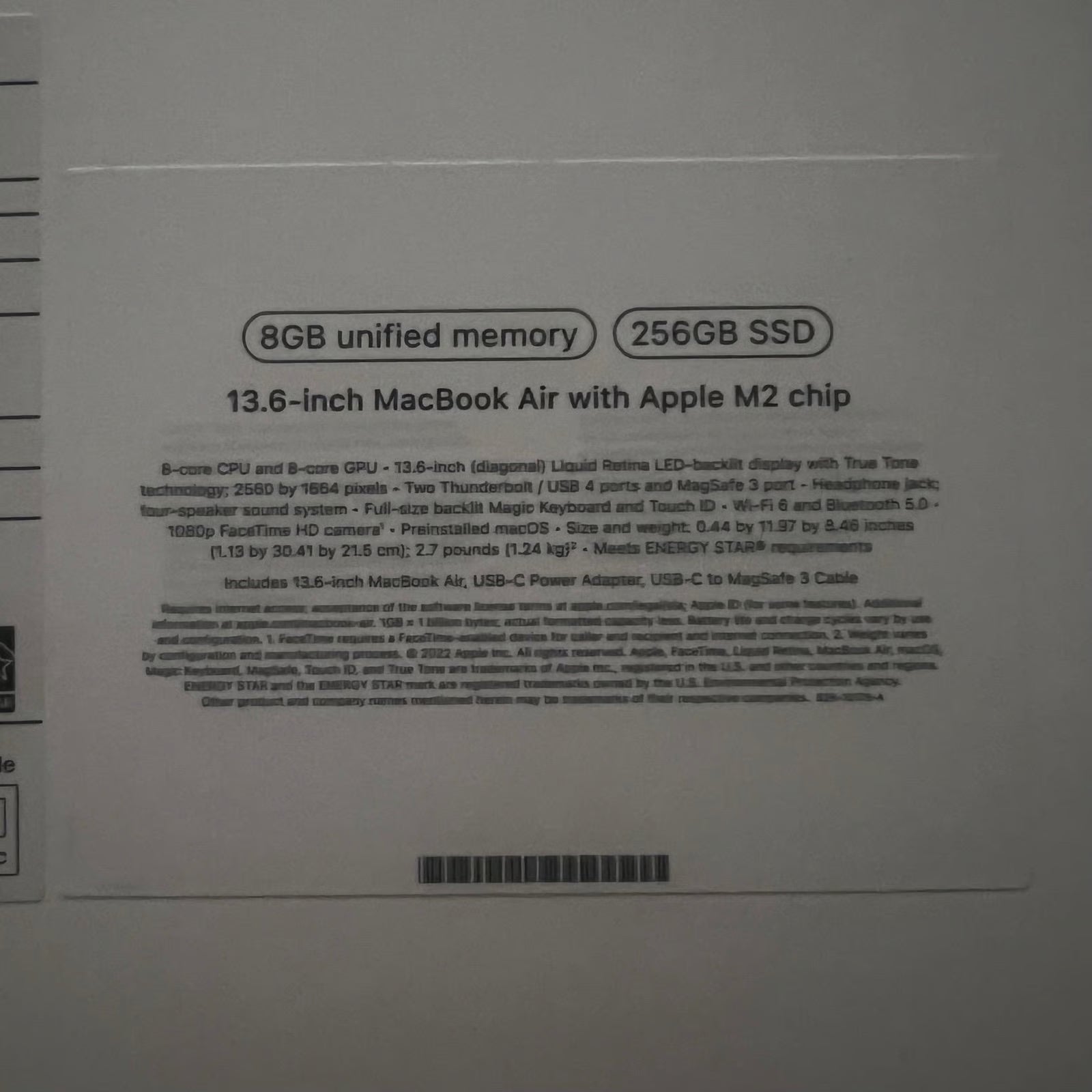 MacBook Air M2 13.6 inch 7W56