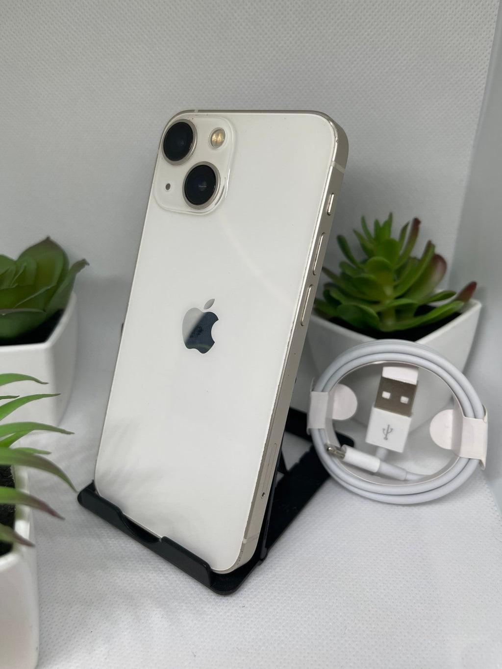 Apple iPhone 13 Mini 128GB Unlocked in White - Any Carrier Flawless 100% Battery 6L36