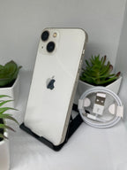 Apple iPhone 13 Mini 128GB Unlocked in White - Any Carrier Flawless 100% Battery 6L36
