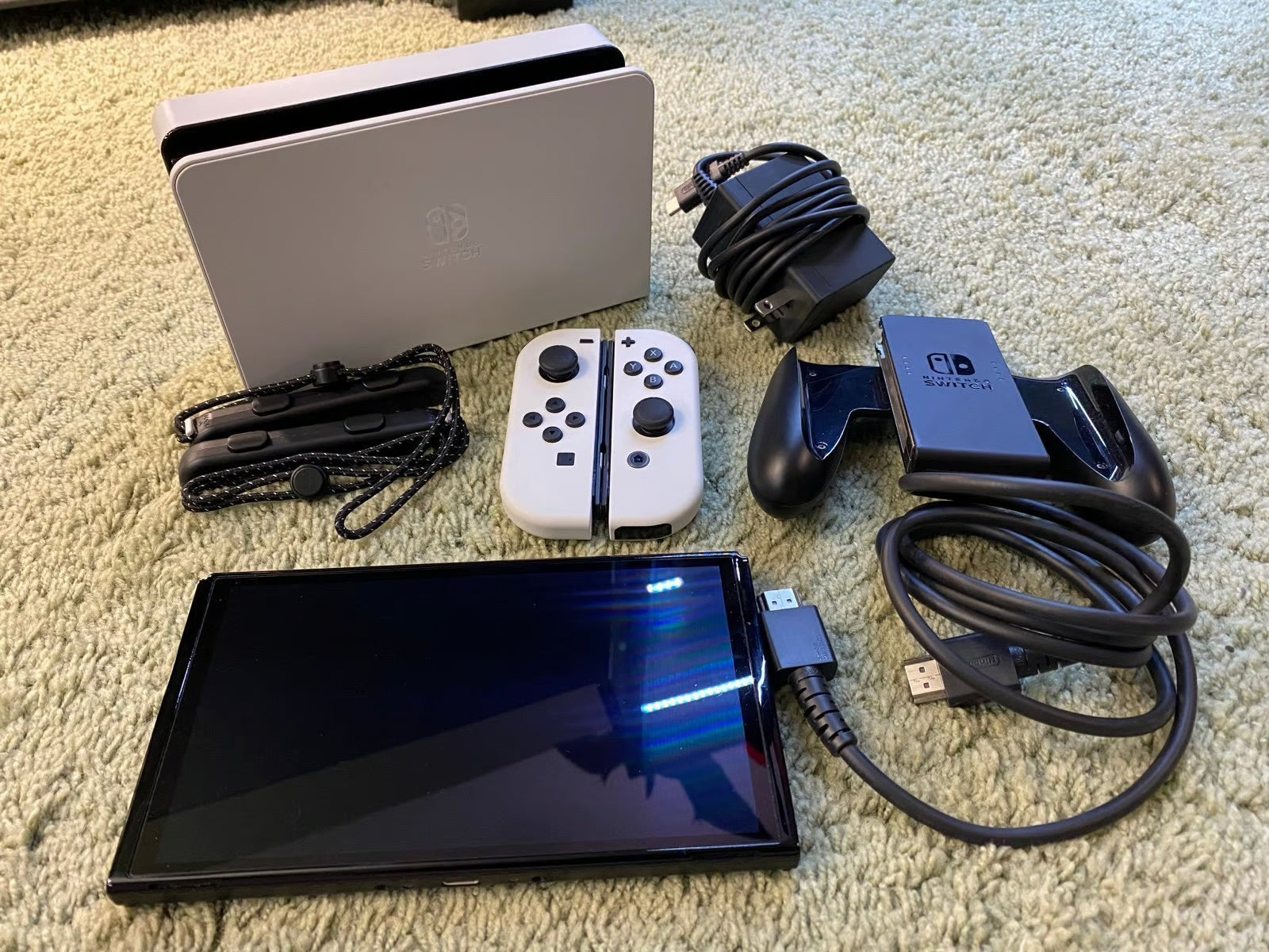 NINTENDO SWITCH OLED CONSOLE WHITE MODEL!!! 5O67