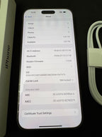 iPhone 16 Pro Max 256GB Natural Titanium (Verizon/ Straighttalk) ONLY! 8D69