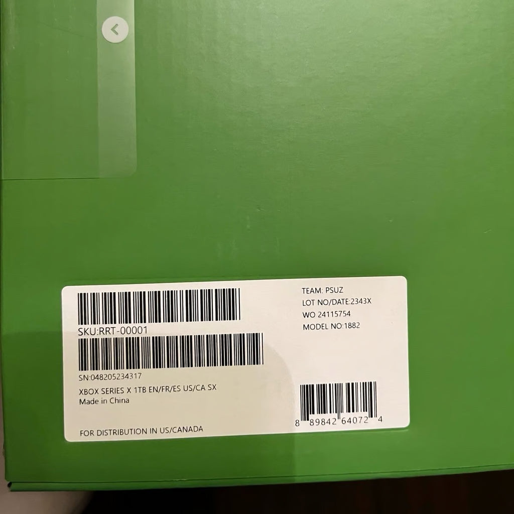 XBOX One Series X 1 TB - NEW Factory Sealed 7P17
