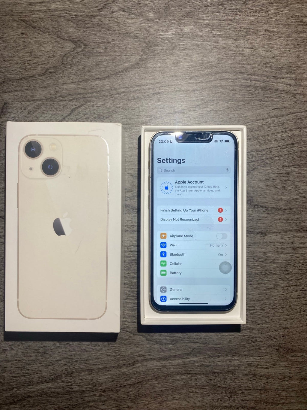 Apple iPhone 13 mini 128GB unlocked white (Battery health 85%) 6L21