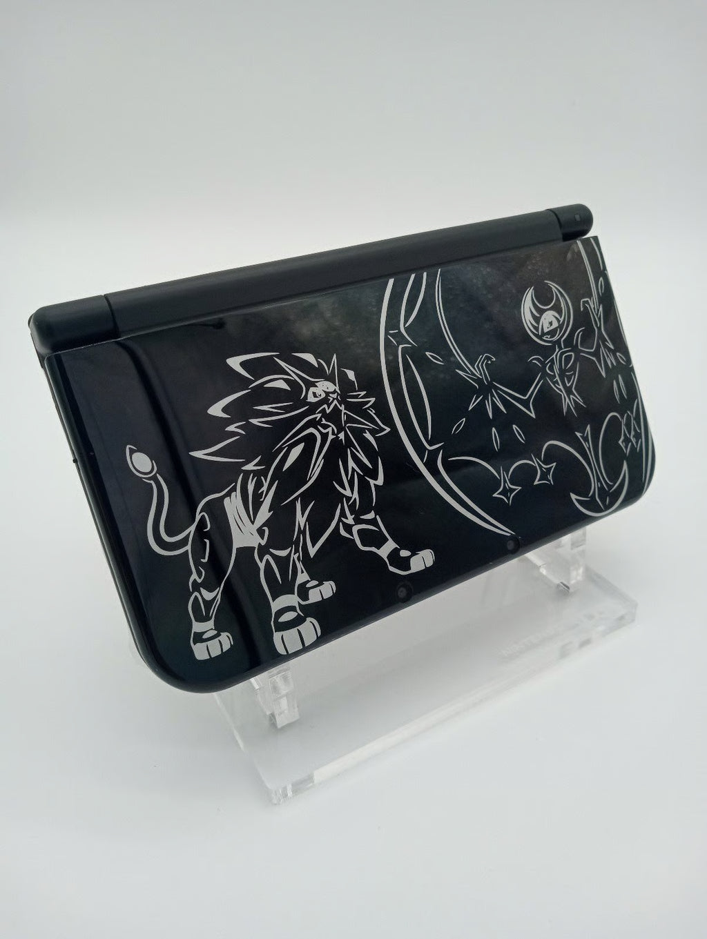 Refurbished New Nintendo 3DS XL Pokemon Sun and Moon Solgaleo and Lunala Black