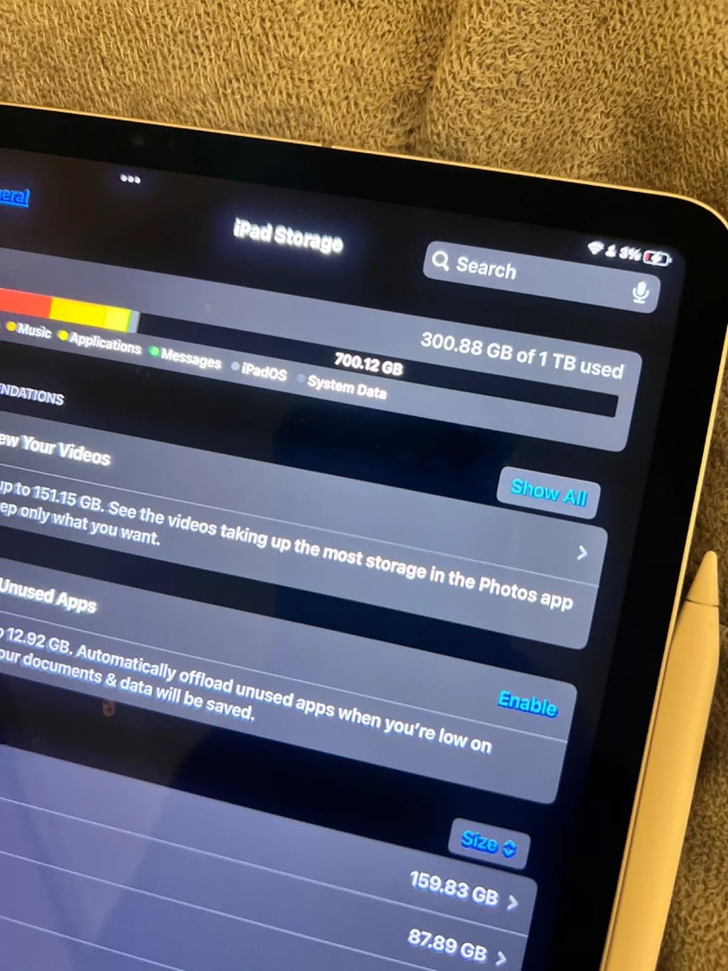 iPad Pro 12.9 6th Generation 1TB WiFi+Cellular 6X77