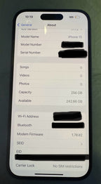 Apple iPhone 15 UNLOCKED 3Y23