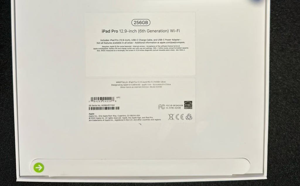 Apple iPad Pro 12.9 6th gen 256gb 7M67