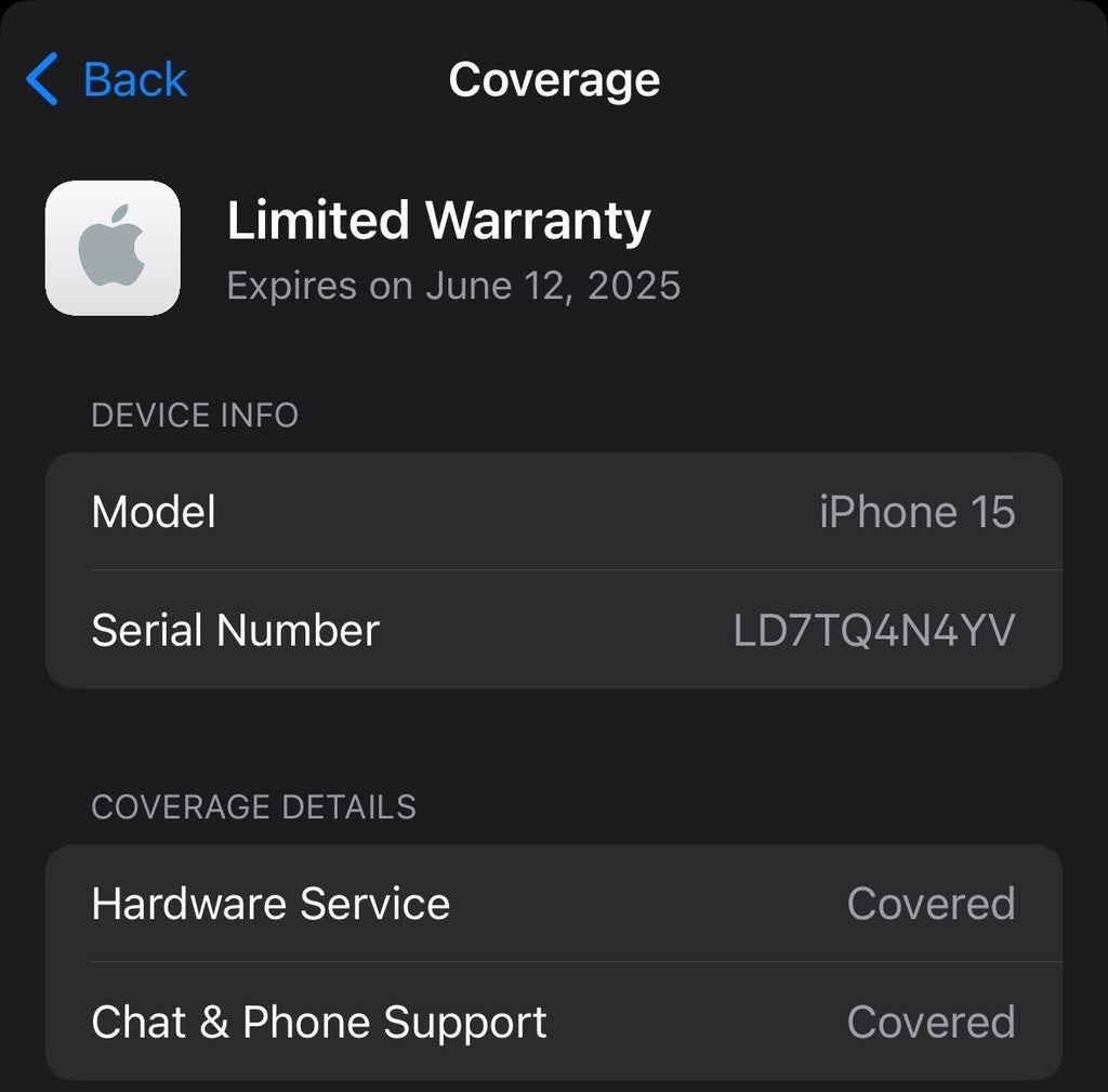 iPhone 15 Blue 128GB ATT & H2O like New with Apple Care til Jun 2025 9Y88