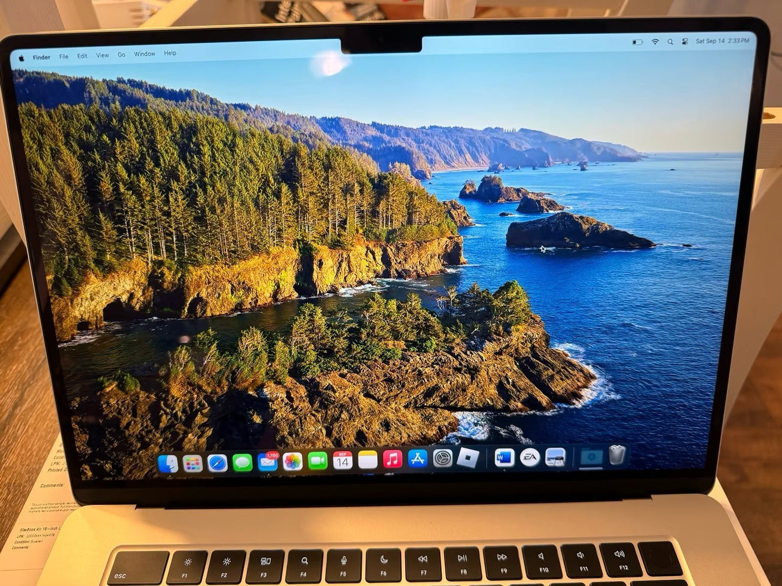 Apple Macbook Air 15 inch M3 256GB 8GB Memory Starlight 2A35