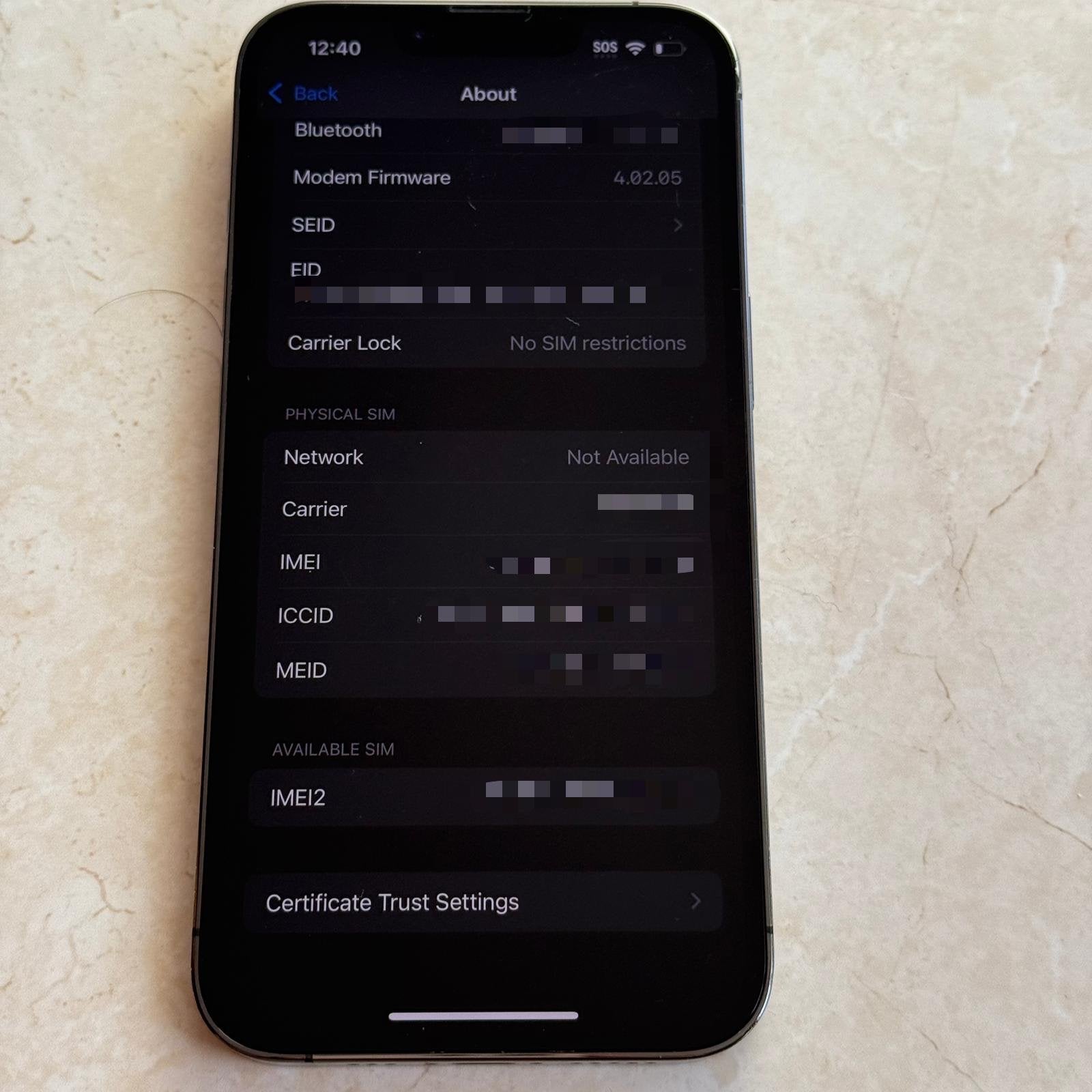 Apple iPhone 13 Pro 128 GB in Graphite for Unlocked 2Y89
