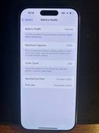 iPhone 15 pro sim locked (100% battery health ) 6S69