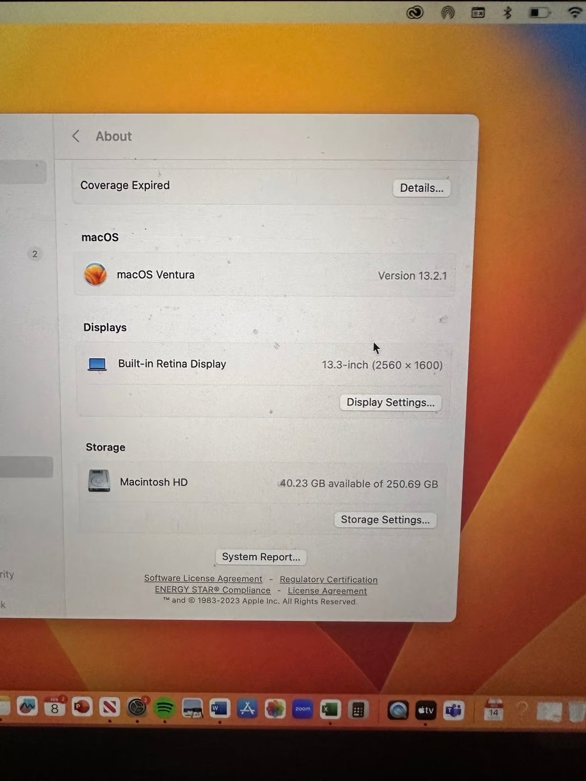 Apple 2020 MacBook Pro 13 Inch with Apple Keyboard *See Description For More* 1P33