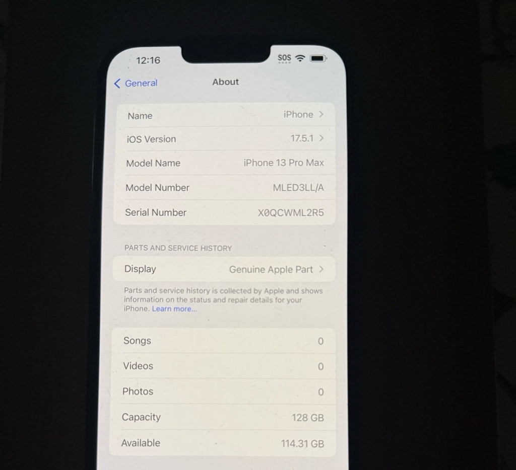 Apple iPhone 13 Pro Max 8S13