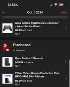 Microsoft Xbox Series X 1TB SSD Home Console - Black 6U77