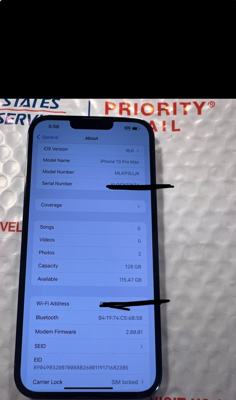 Apple iPhone 13 Pro Max 128 GB in Sierra Blue 1G96